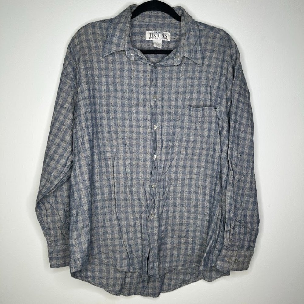 Textures Natural Issue Men's Button Down Shirt XL